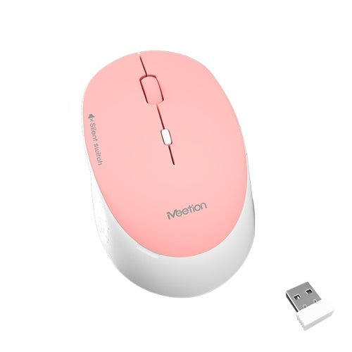 Mouse inalambrico Meetion R570 Pink