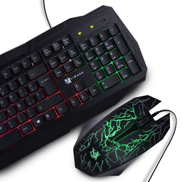 Combo Teclado y Mouse Gamer xLizzard XZZ-CO-01