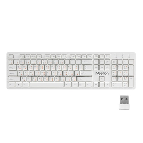 Teclado inalambrico Slim MeeTion WK841 White