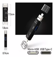 Adaptador OTG Multipuertos 3 en 1 D-188