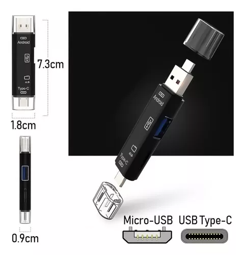 Adaptador OTG Multipuertos 3 en 1 D-188