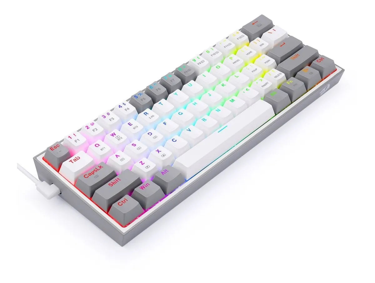 Teclado mecanico Redragon Fizz Pro K616 RGB White/Gray