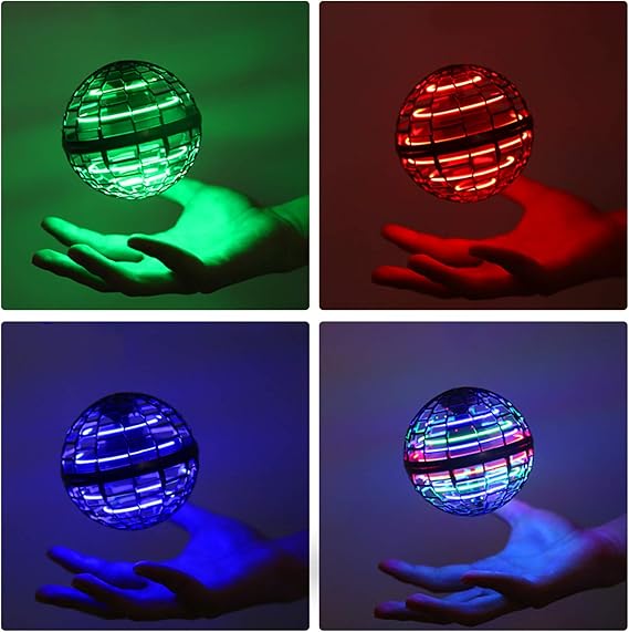 Pelota voladora Spinner con luces recargable