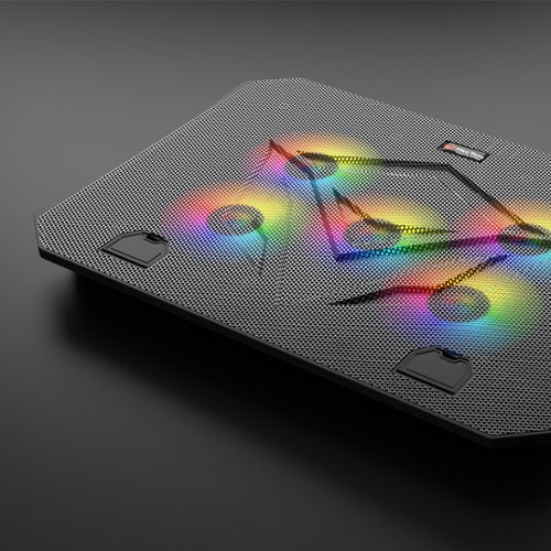 Cooler para notebook y PS4 MeeTion CP3030 con RGB 5 fan