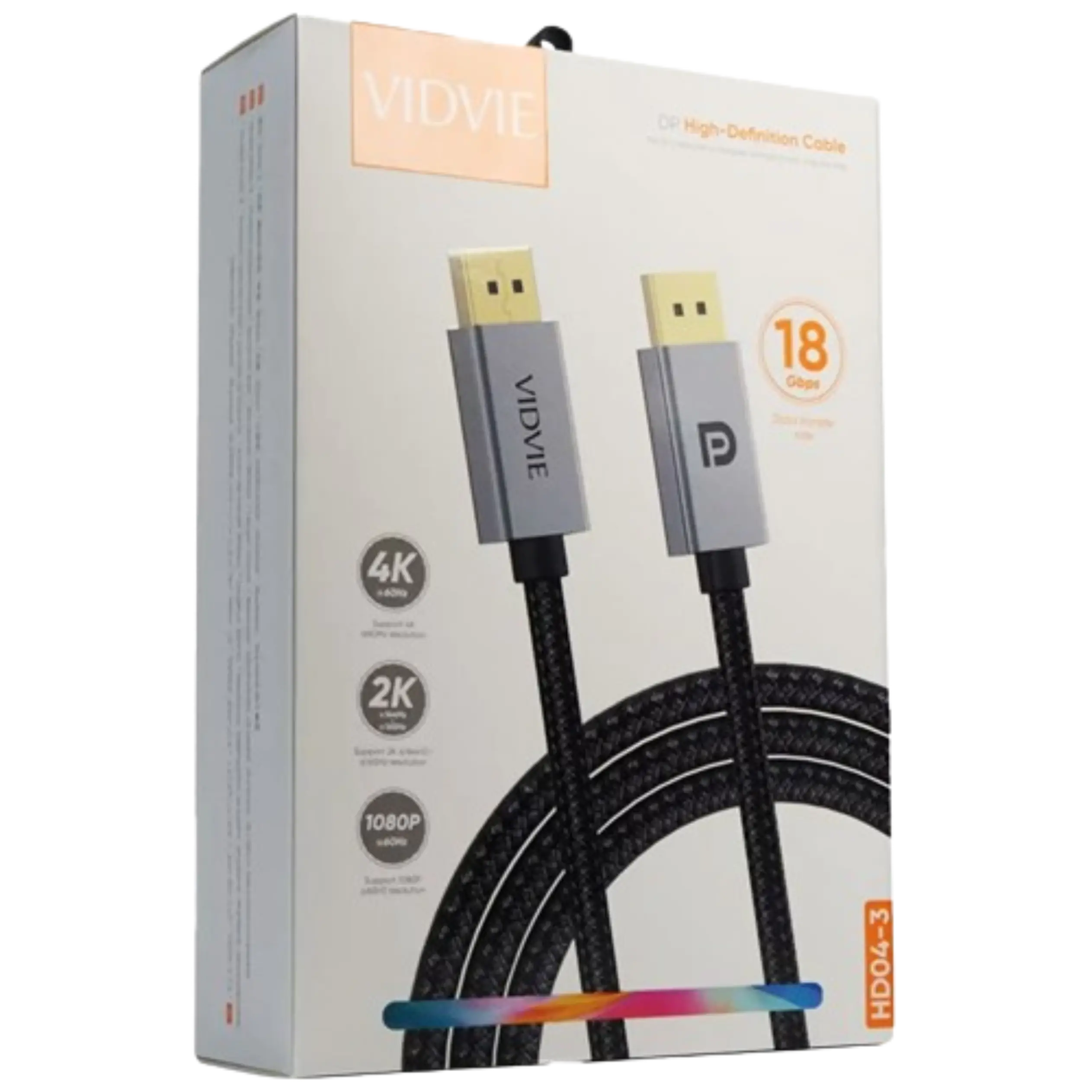 Cable DisplayPort Trenzado Vidvie HD04-2