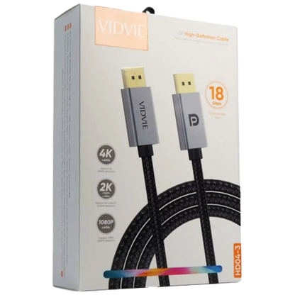 Cable DisplayPort Trenzado Vidvie HD04-2