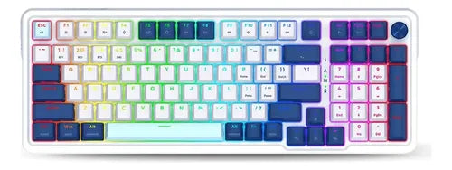Teclado mecanico Redragon Eisa Pro K686WB-RGB Wh/B