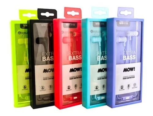 Auricular manos libres Extra bass EV110 Colores