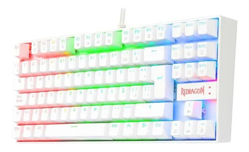 Teclado Redragon Kumara White K552W-RGB SP