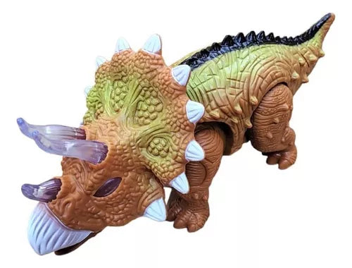 Dinosaurio Triceratops con movimientos y luz