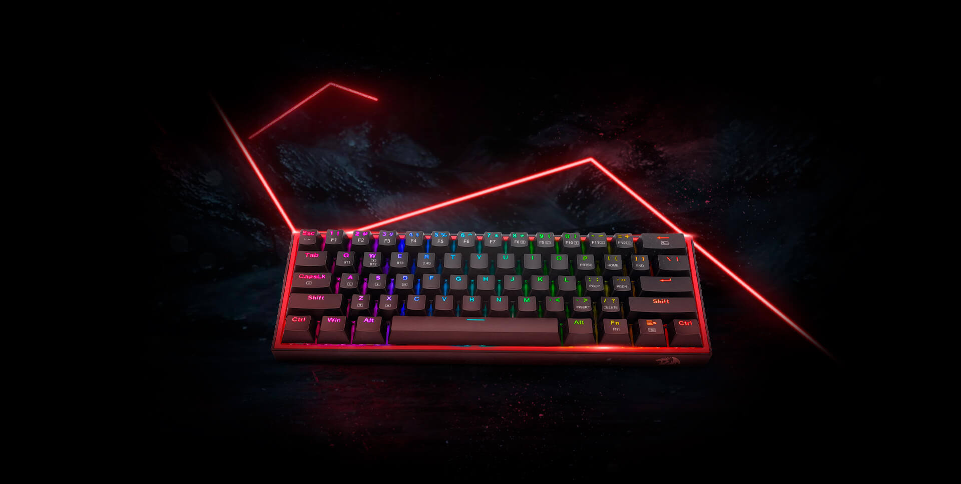 Teclado mecanico Redragon Fizz Pro K616 RGB Black