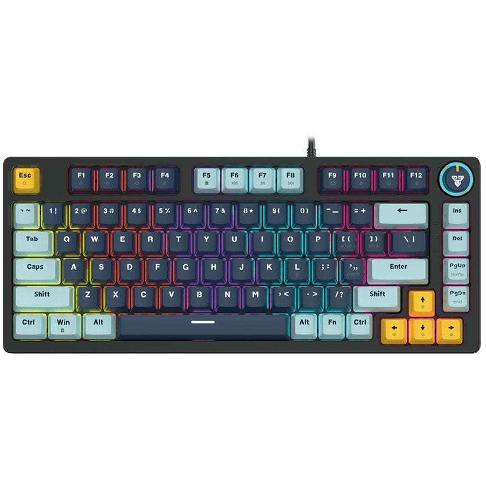 Teclado Fantech MK875 MIZU 75% Mecanico Switch Blue