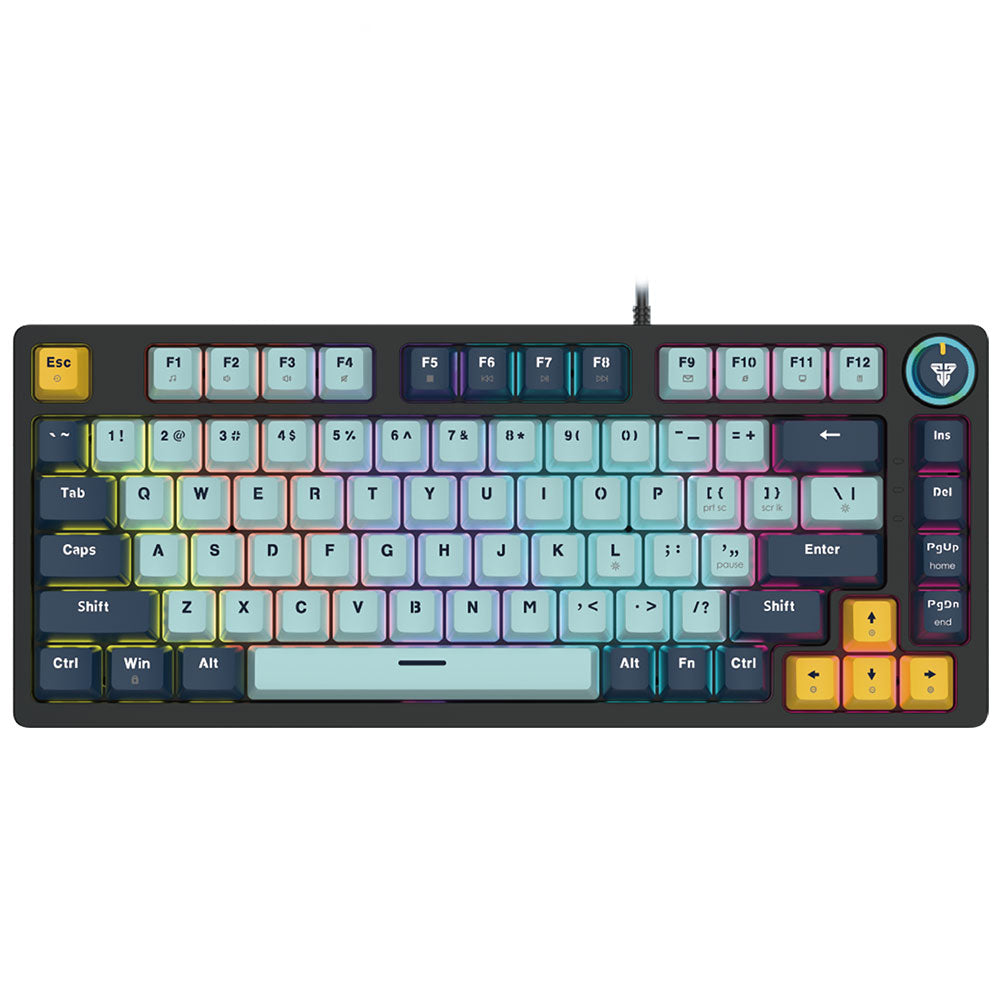 Teclado Fantech MK875 MIZU 75% Mecanico Switch Blue