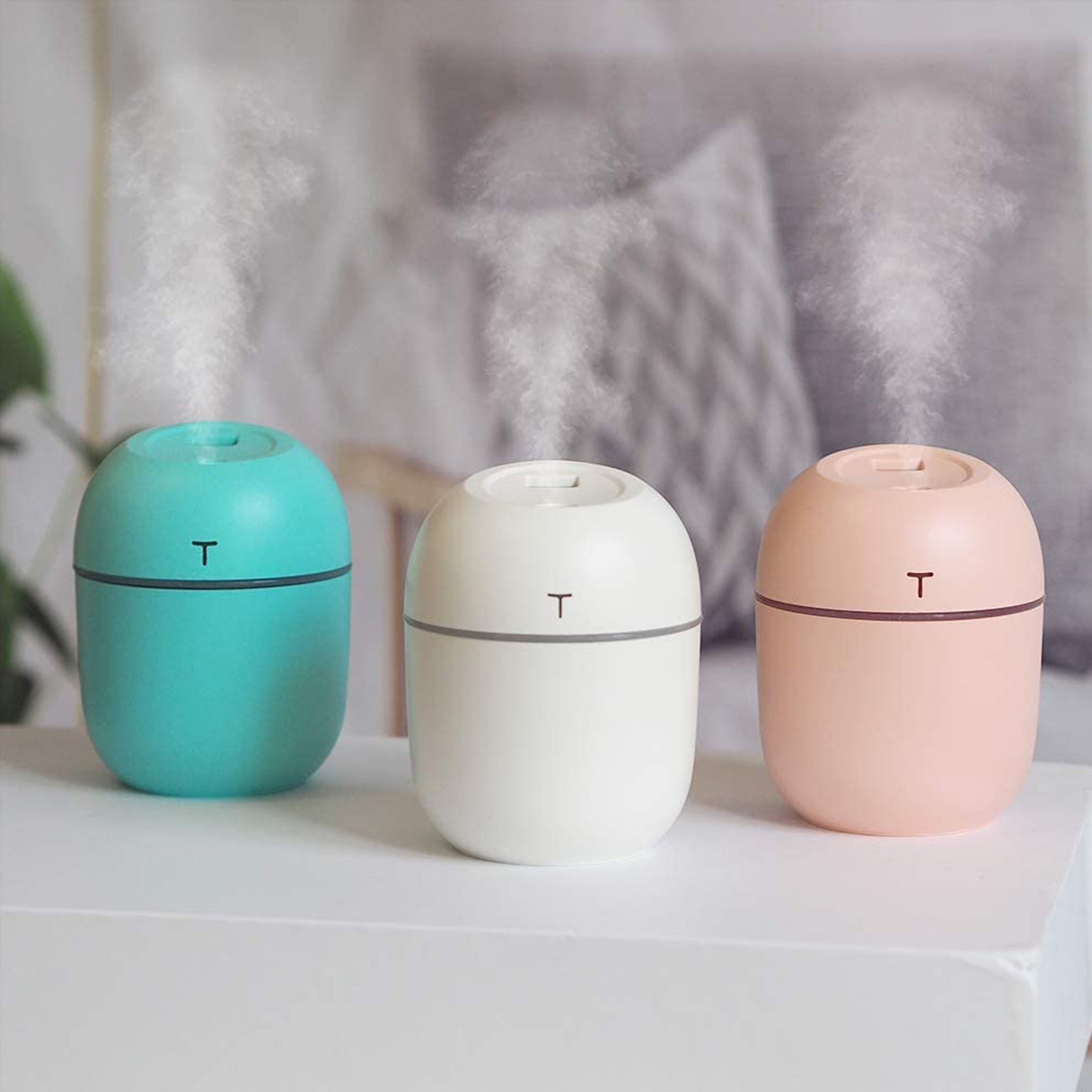 Humidificador difusor 200ml Veladora RGB Huevo