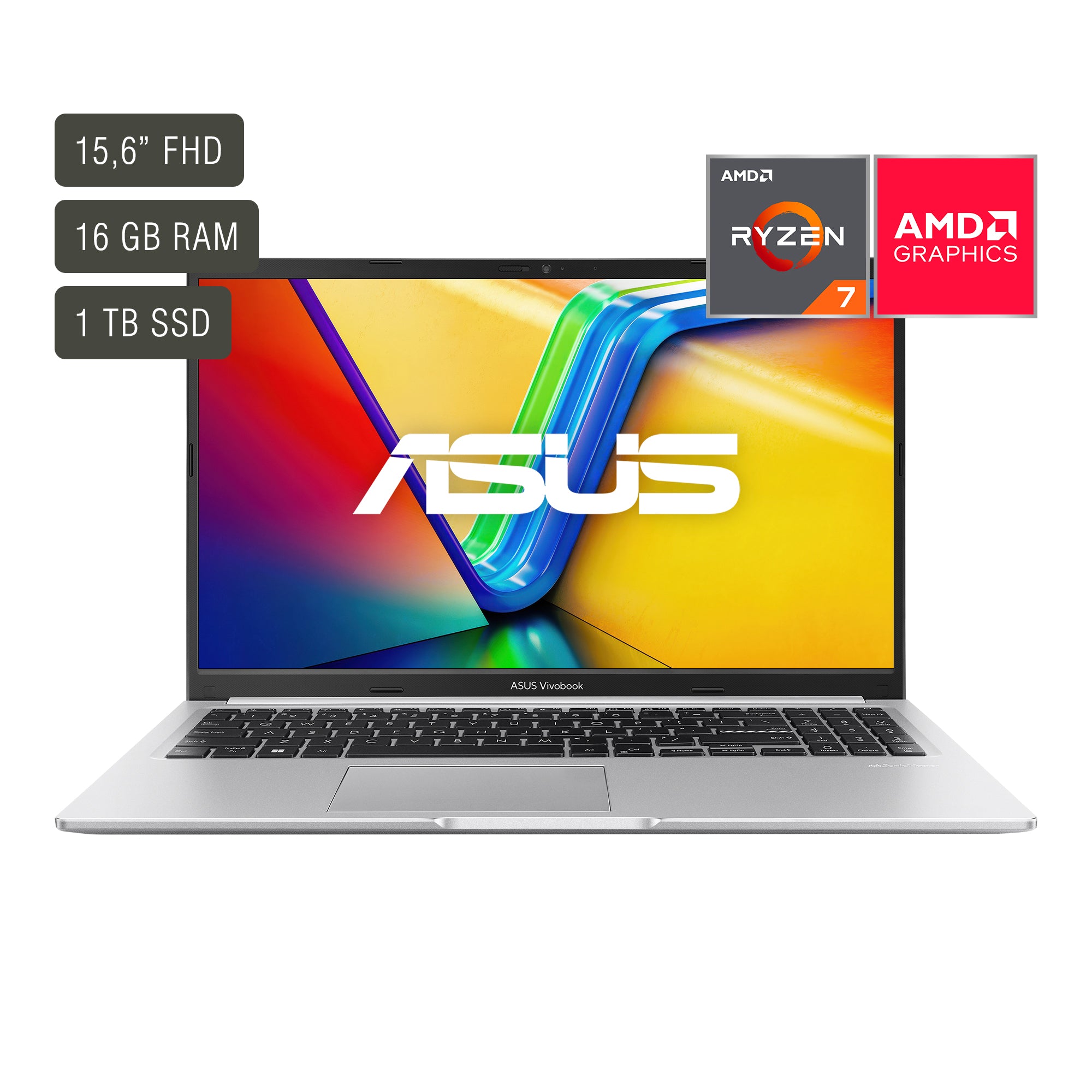 Notebook Asus Vivobook 15,6'' Ryzen 7 16gb 1tb Win11