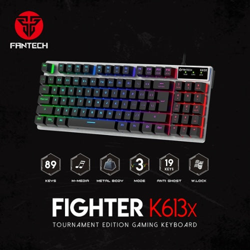 Teclado Fantech Fighter X K613X Black