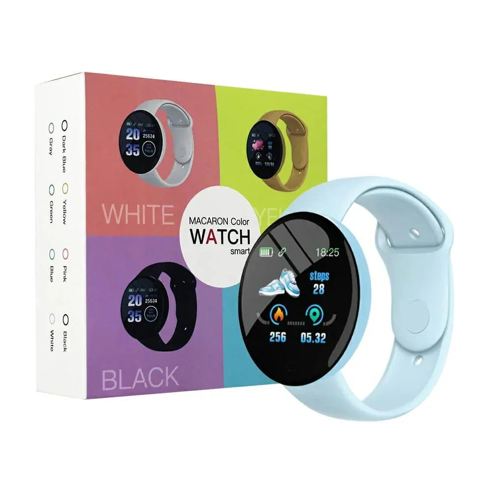 Reloj Smartwatch Macaroon Azul / Lila / Negro / Rosa