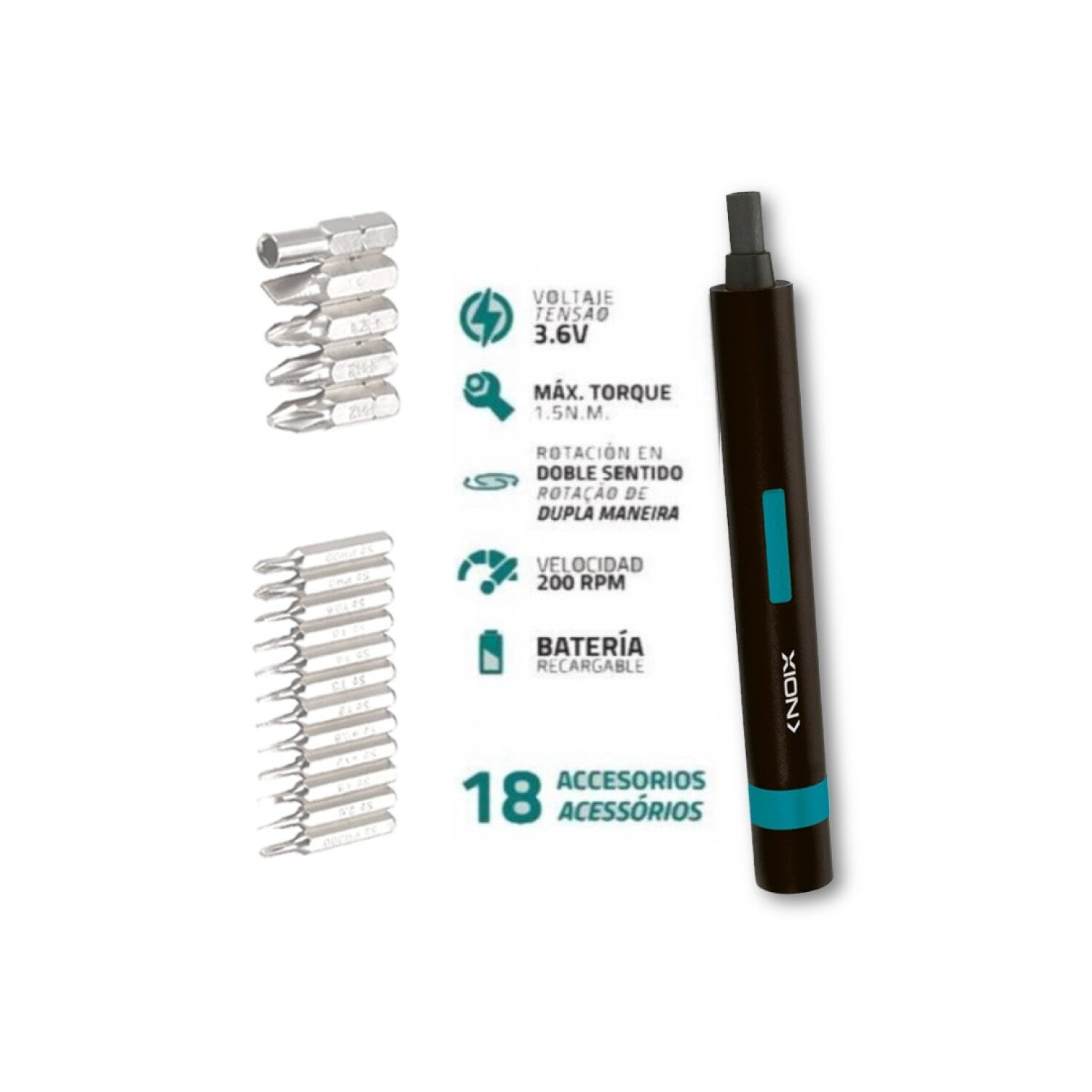 Destornillador de precisión inalámbrico Xion