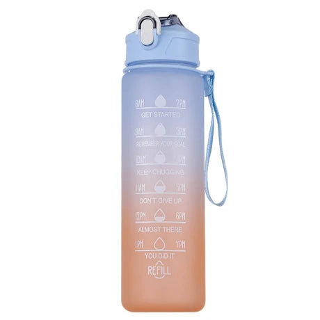 Botella de agua motivacional 750ml con sorbete