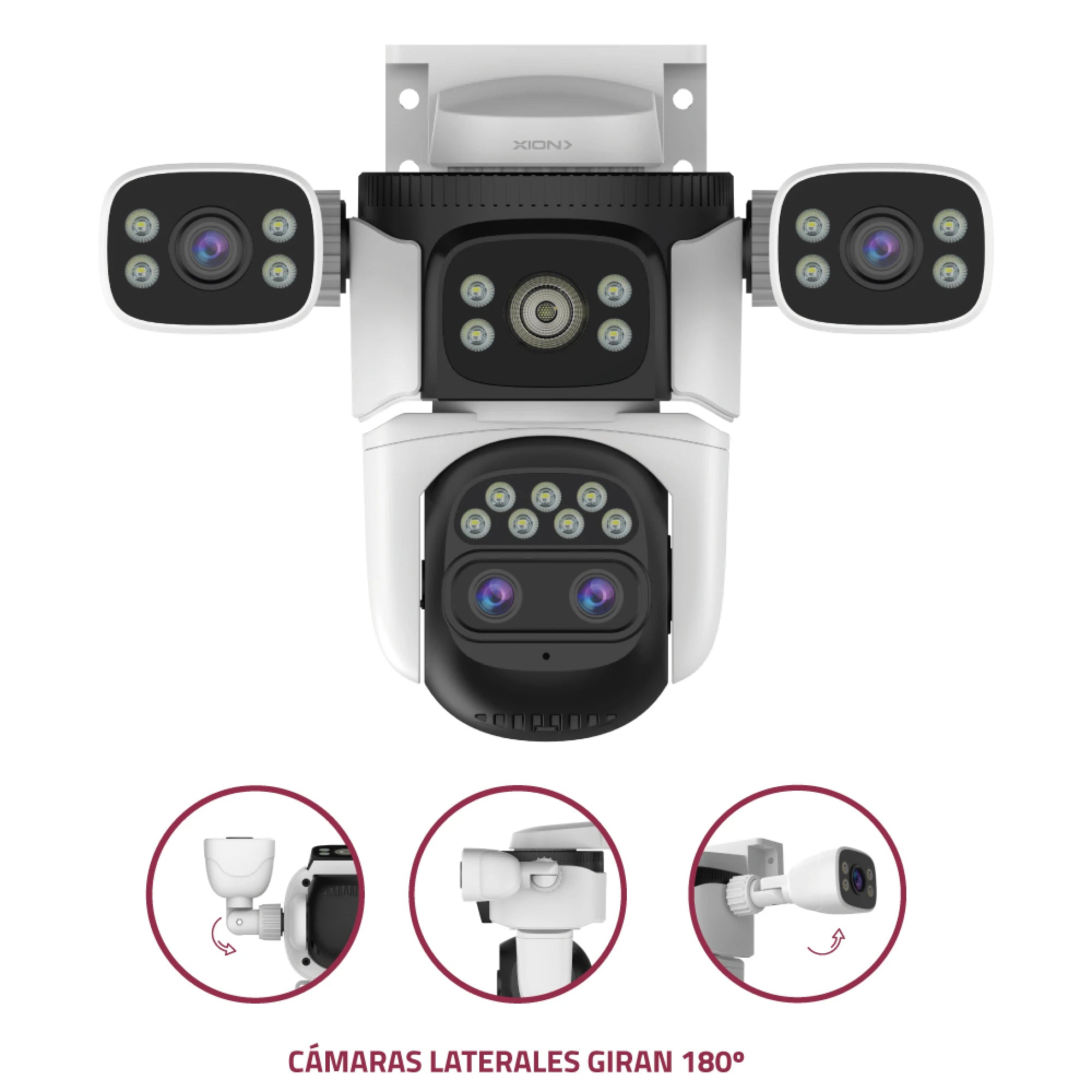 Camara IP WiFi Exterior Cuadruple Xion XI-CCTV400