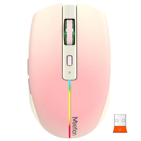 Mouse Inalambrico BT Meetion BTM002 Pink