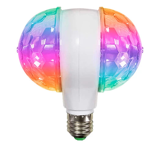 Lampara RGB doble con movimiento E27 portalampara