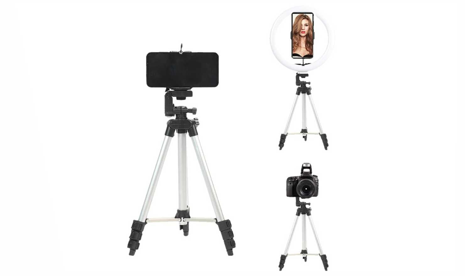 Aro de luz 10" + tripode y acc Xion XI-LIGHT1100BT