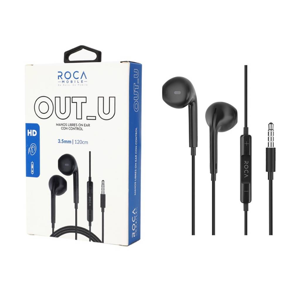 Auricular manos libres Roca Out_U 3,5mm Negro