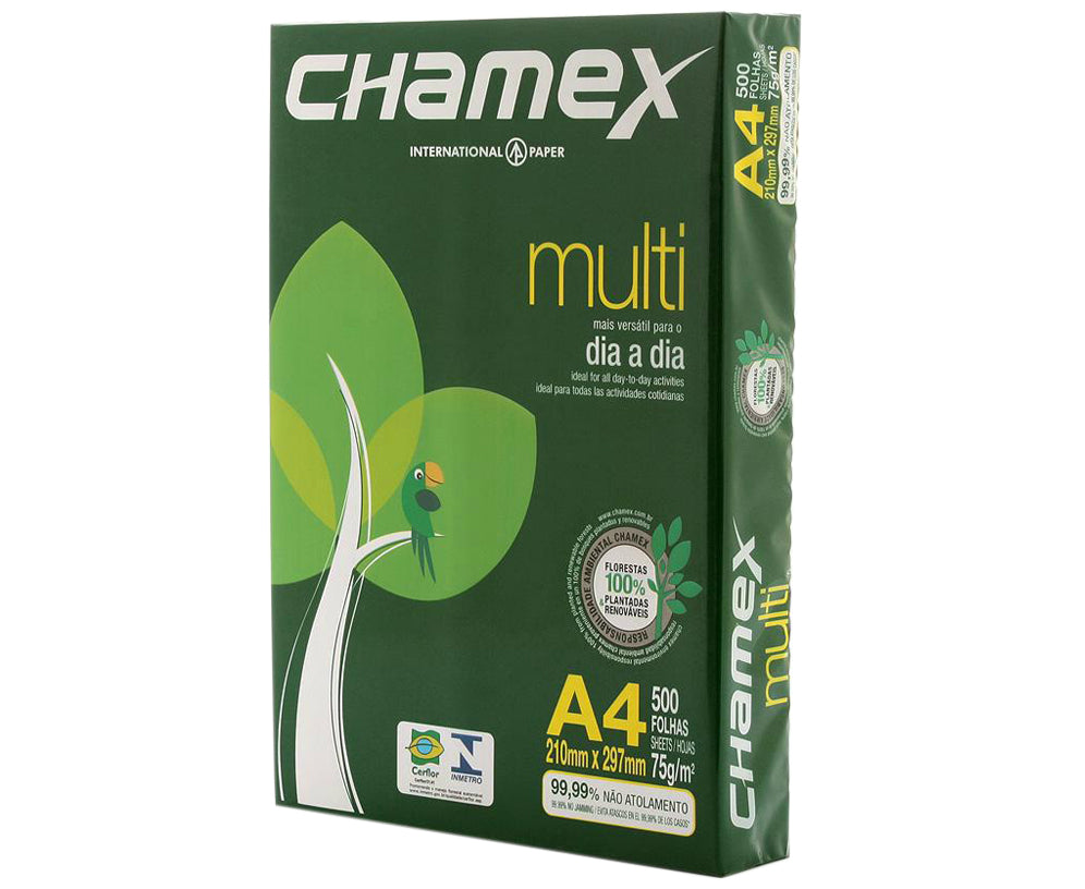 Resma de papel A4 Chamex 75g 500 hojas