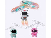 Astronauta volador blanco celeste rosa