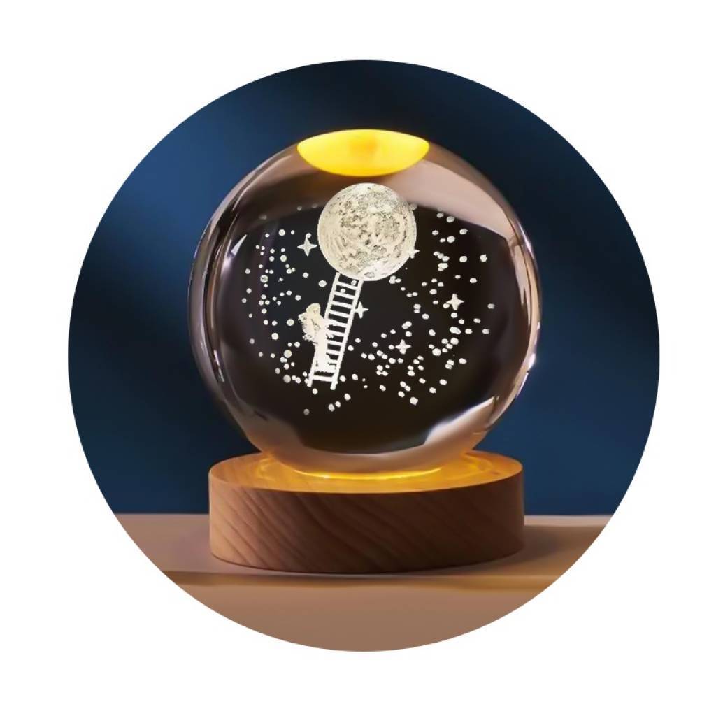 Lampara esfera de cristal 6cm CB6-A