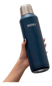 Termo acero inox 1lt con tapon Bremen 8200 Azul